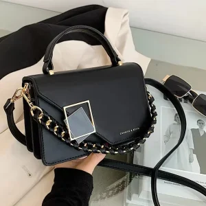 Sac à main à rabat rétro pour femme