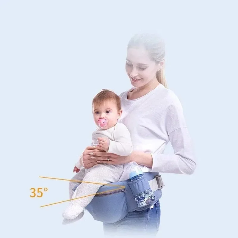 100% Coton Ergonomique Bébé Porte Sac À Dos Détachable – Image 6
