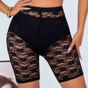 Pantalon en maille cinq-quarts pour femme, pantalon slim