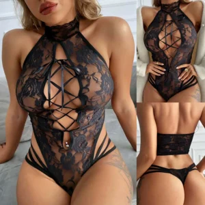 Body en dentelle pour femmes, Lingerie Sexy, vêtements de nuit