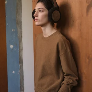 Curly Merino lambskin shearling earmuffs