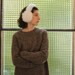 Cashmere lambskin shearling earmuffs