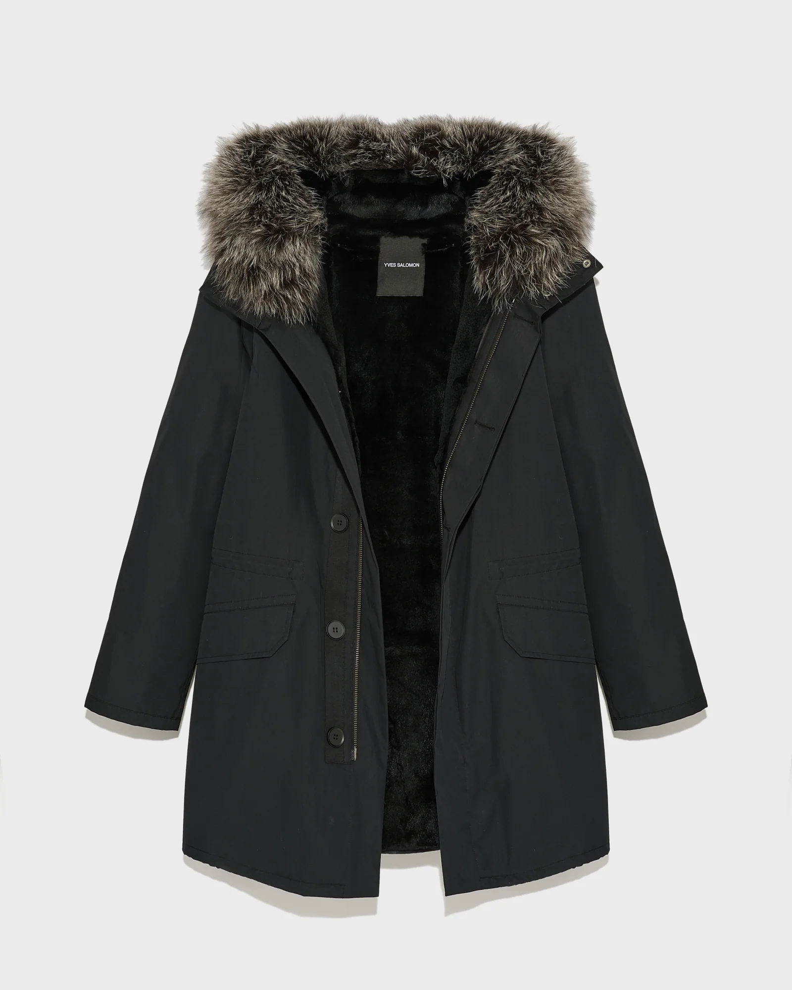 Iconic parka in technical cotton with fox and rabbit fur – Image 8