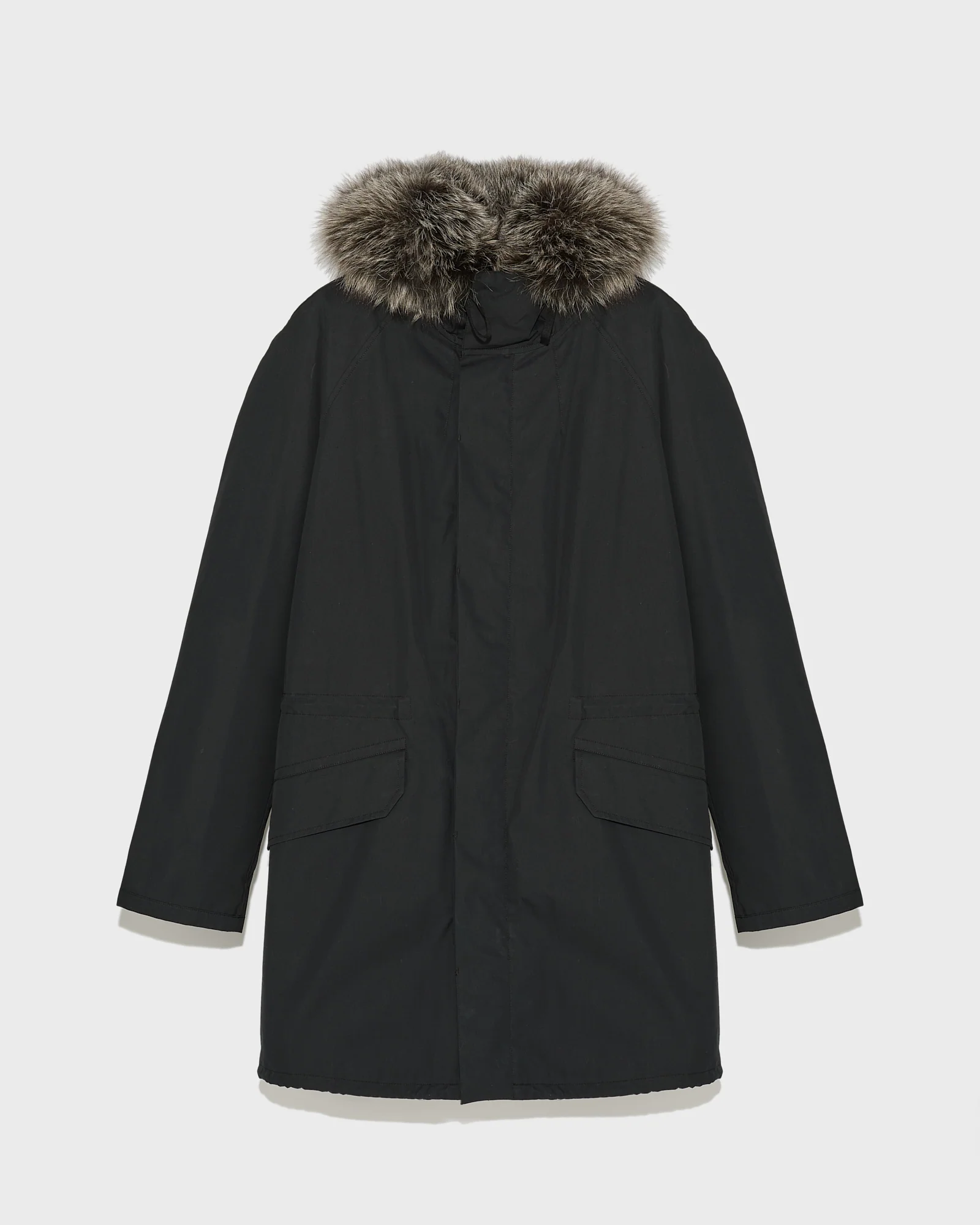Iconic parka in technical cotton with fox and rabbit fur – Image 6