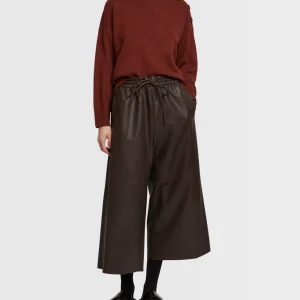 Culottes in fine lamb leather