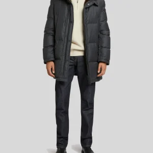 Fleece parka with Loro Piana fabric and mink fur
