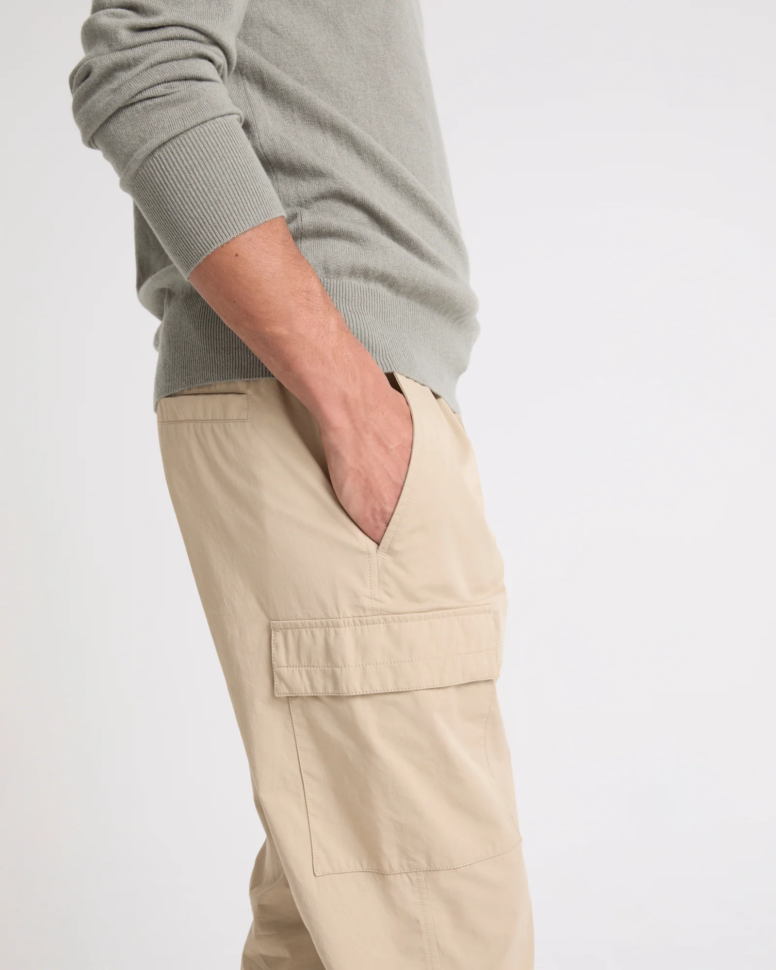 Cotton-blend cargo trousers – Image 4