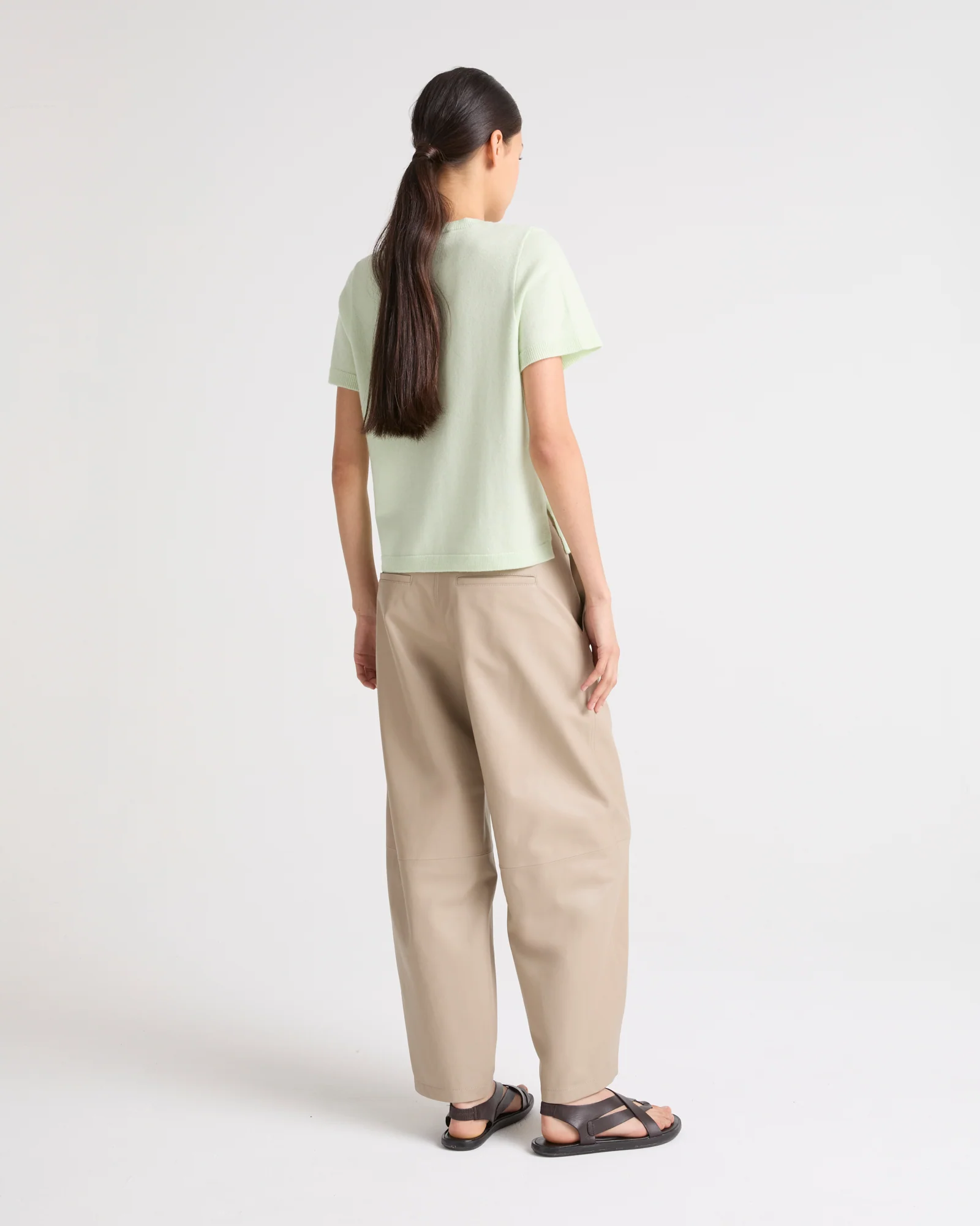 Lamb leather trousers – Image 4