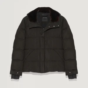 Ski Down Jacket With Mink Fur Trim