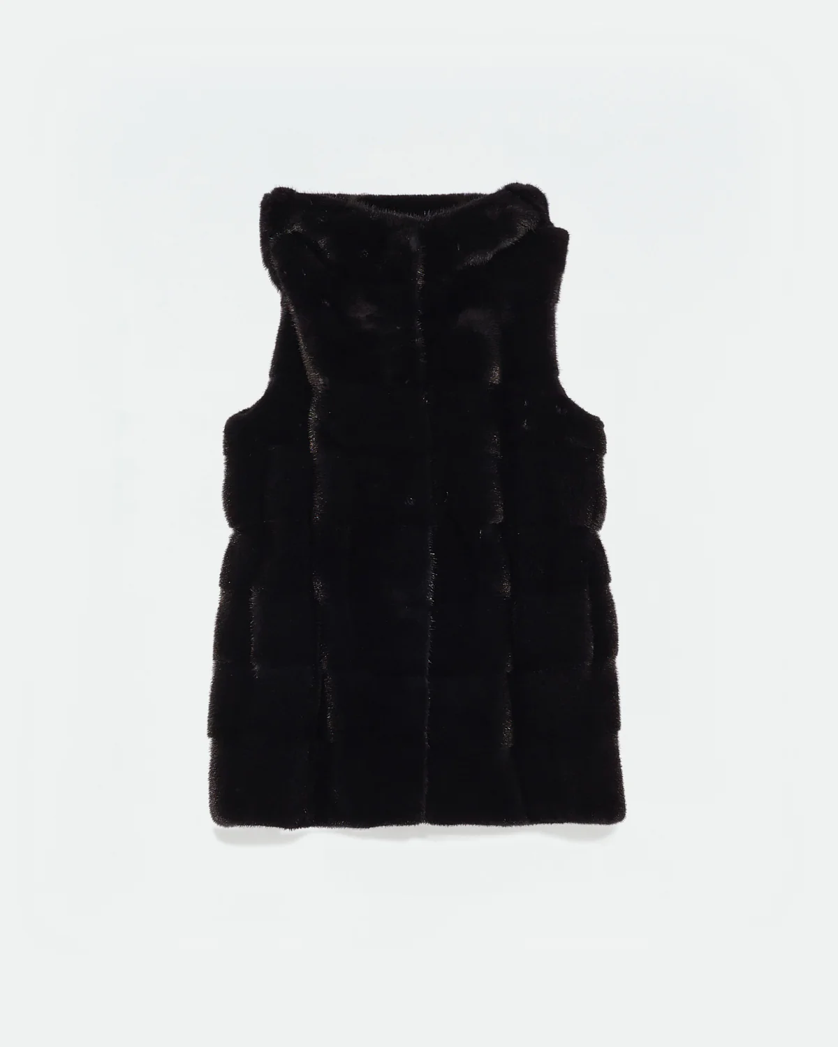 Hooded gilet in long-haired mink fur – Image 5