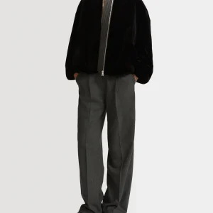 Bomber jacket in sheared mink