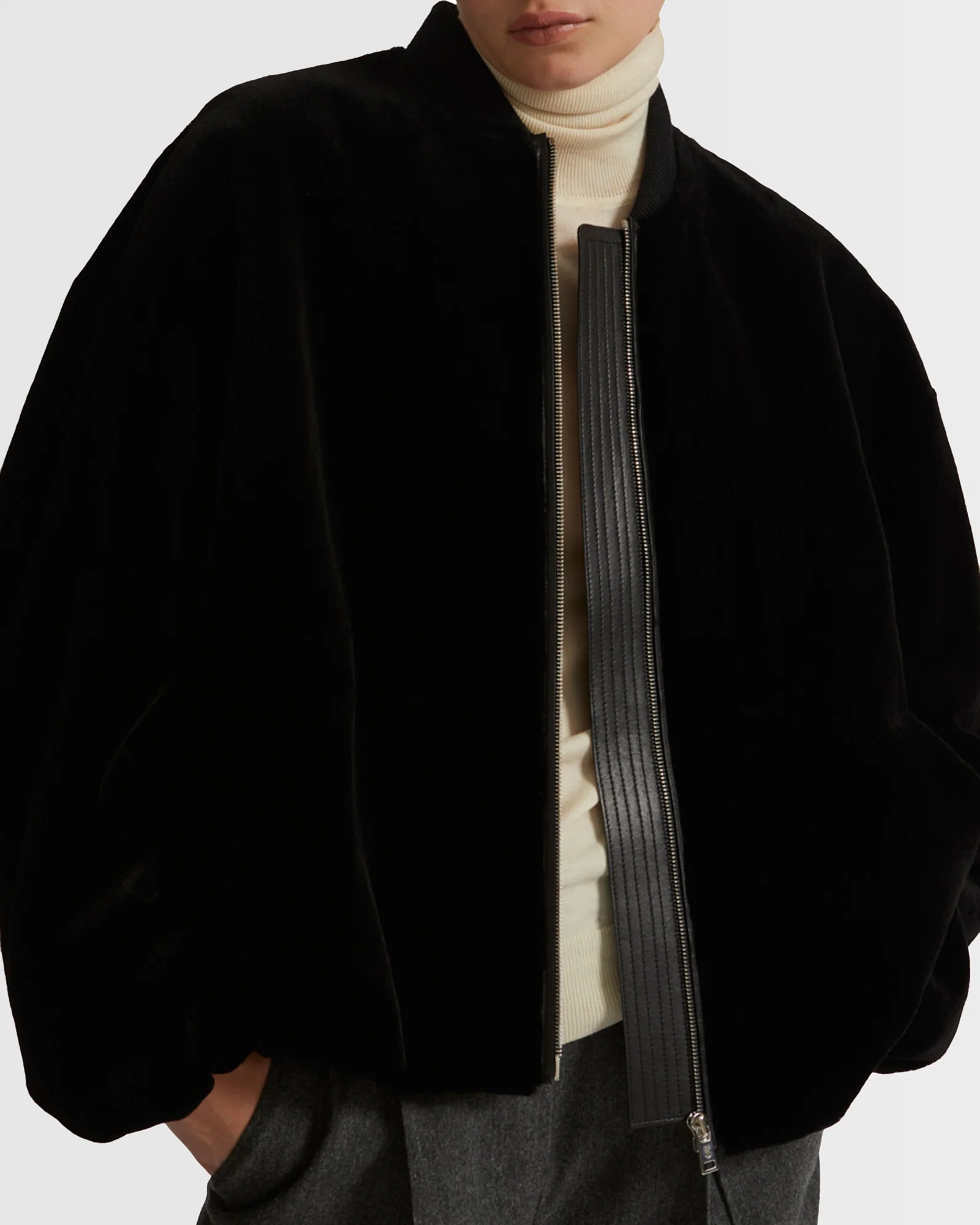 Bomber jacket in sheared mink – Image 4
