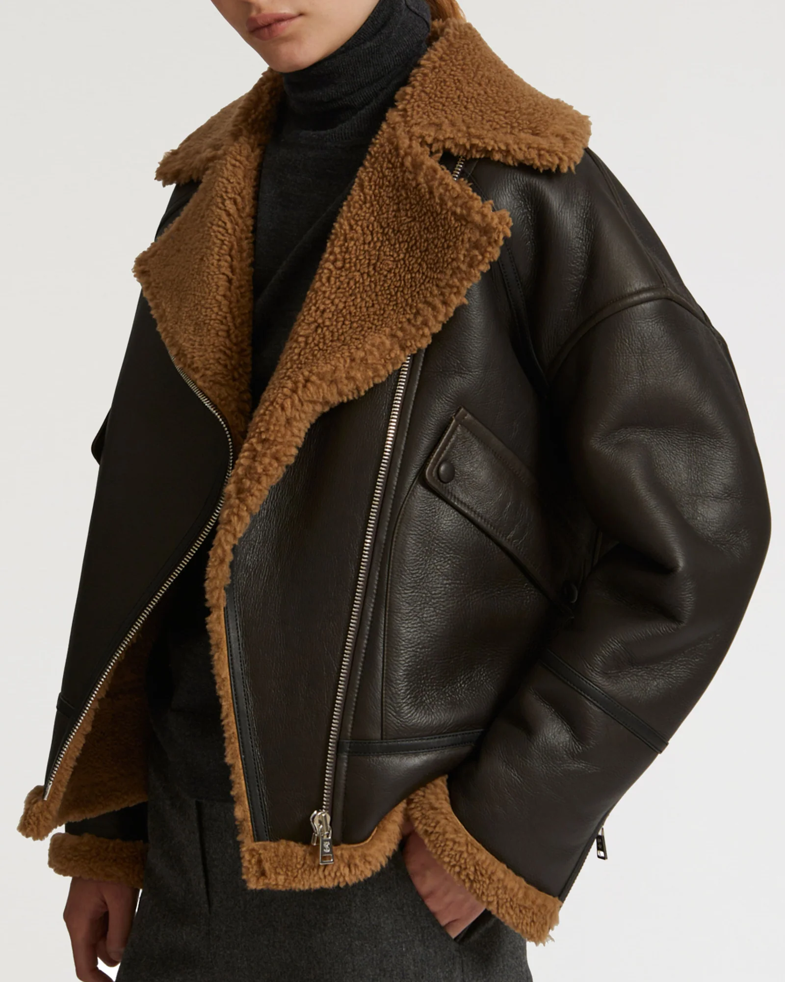 Merino biker jacket – Image 2