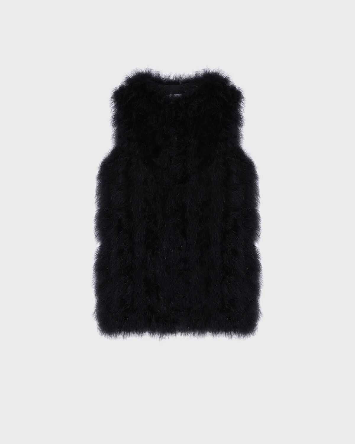 Long feather gilet – Image 6