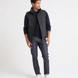 Down waistcoat in waterproof technical fabric