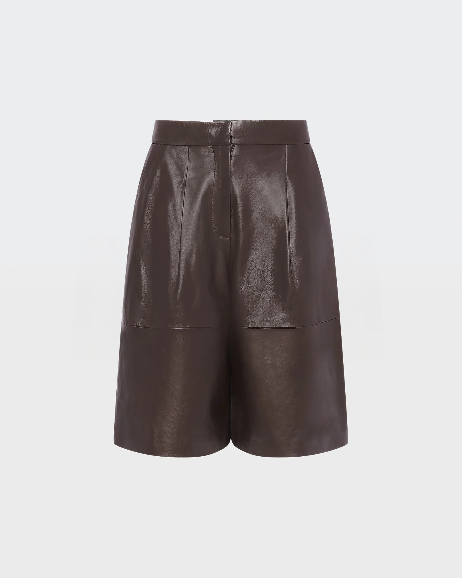 Lamb leather Bermuda shorts – Image 5