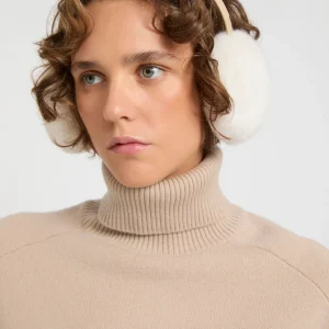 Mink fur earmuffs