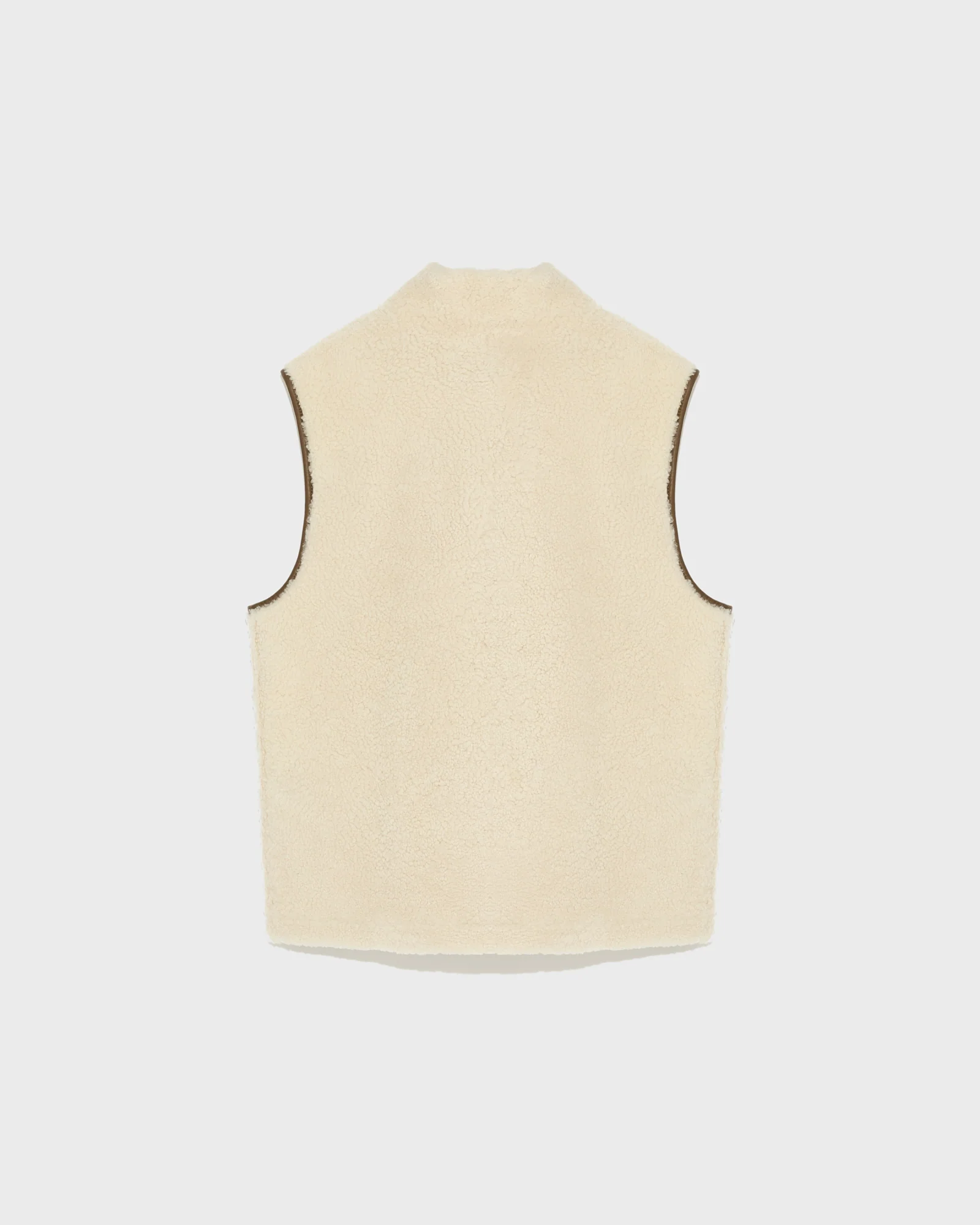 Reversible shearling fleece gilet – Image 8