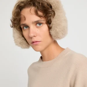 Cashmere lambskin shearling earmuffs