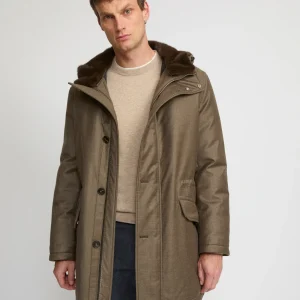 Iconic parka in Loro Piana fabric and mink fur
