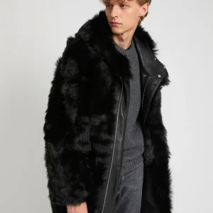 Toscana lambskin shearling parka style coat