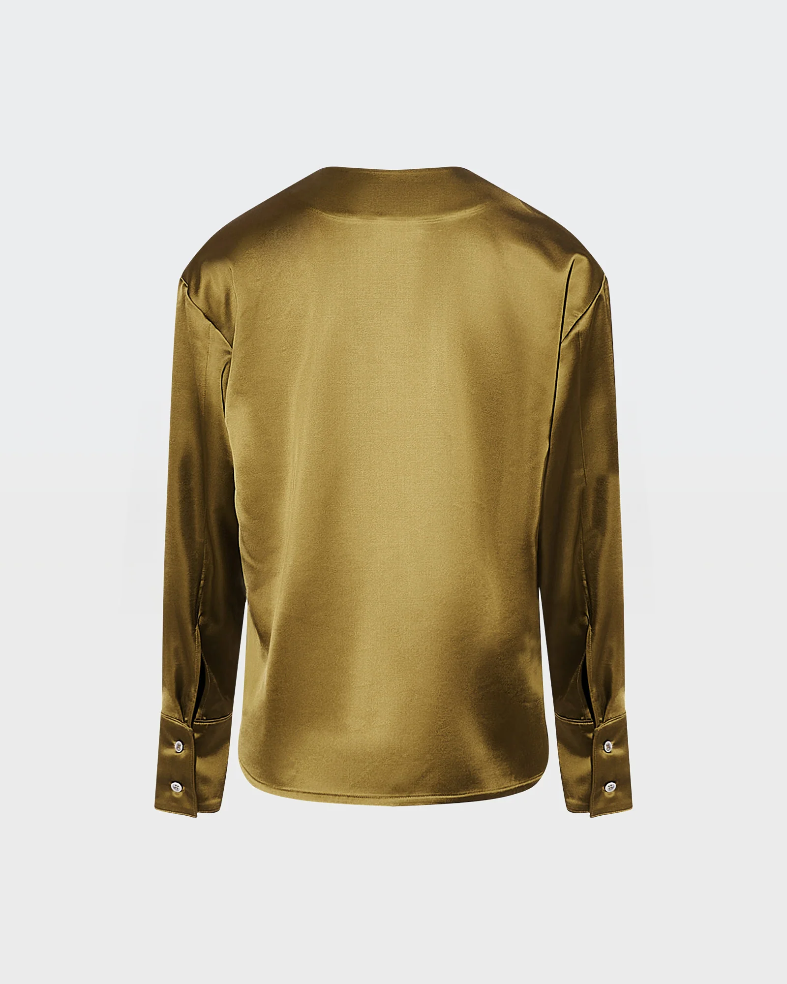 Heavy wool satin blouse – Image 7