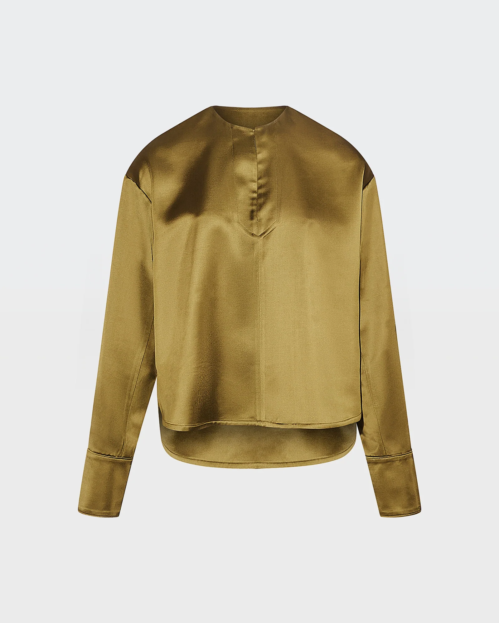 Heavy wool satin blouse – Image 6