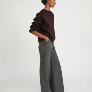 Double-sided cashmere-blend pea jacket