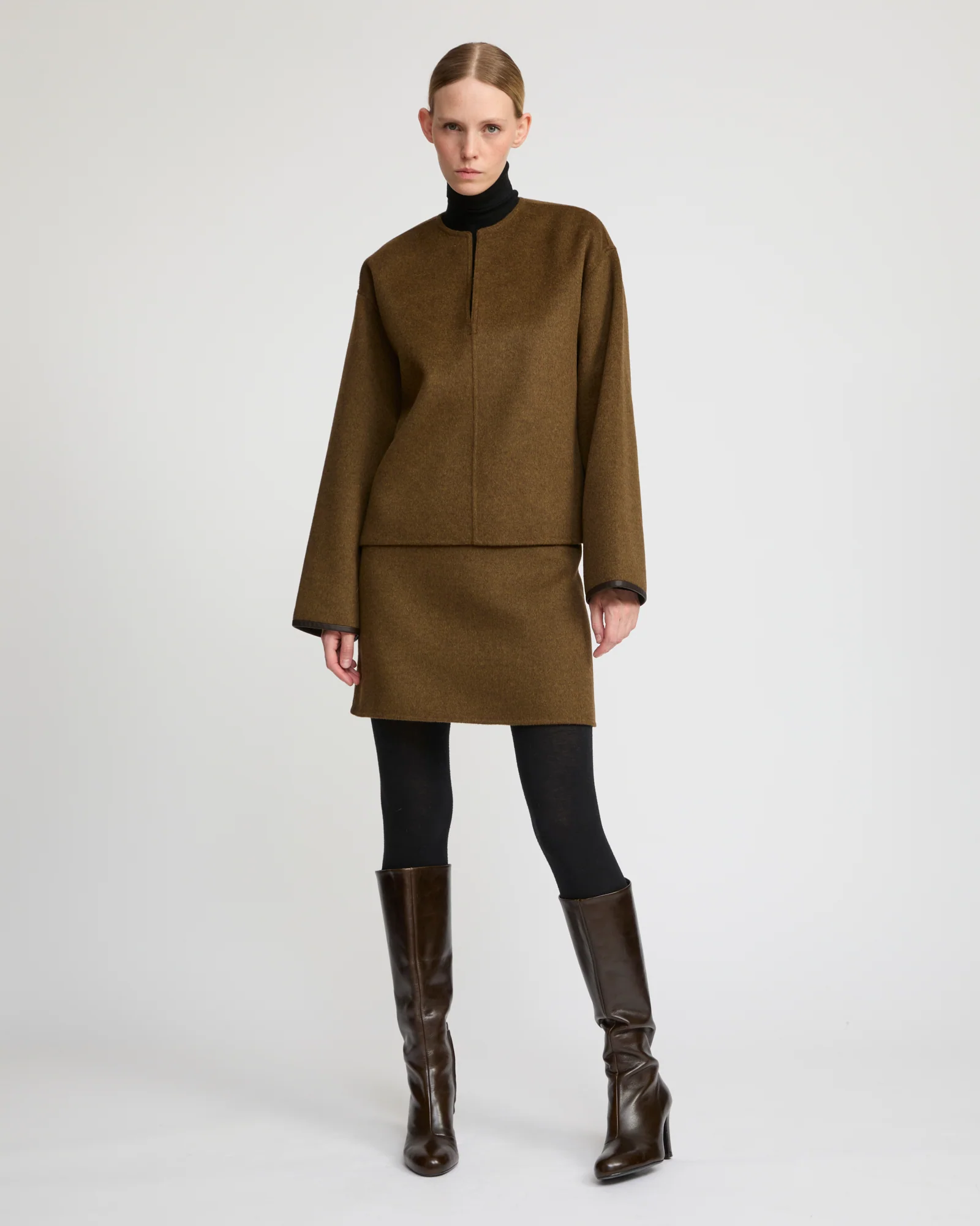 Double-sided cashmere-blend pea jacket – Image 4