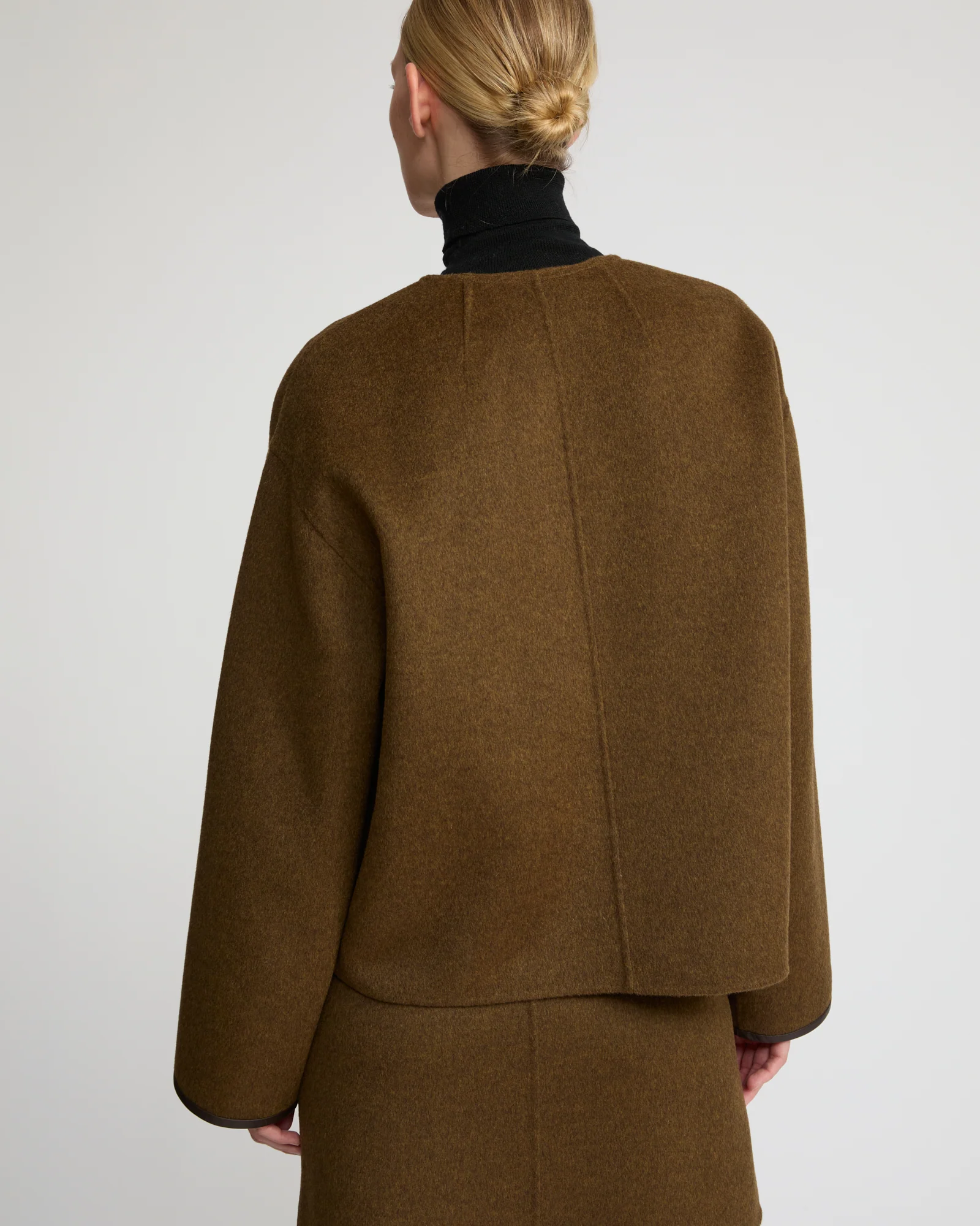Double-sided cashmere-blend pea jacket – Image 5
