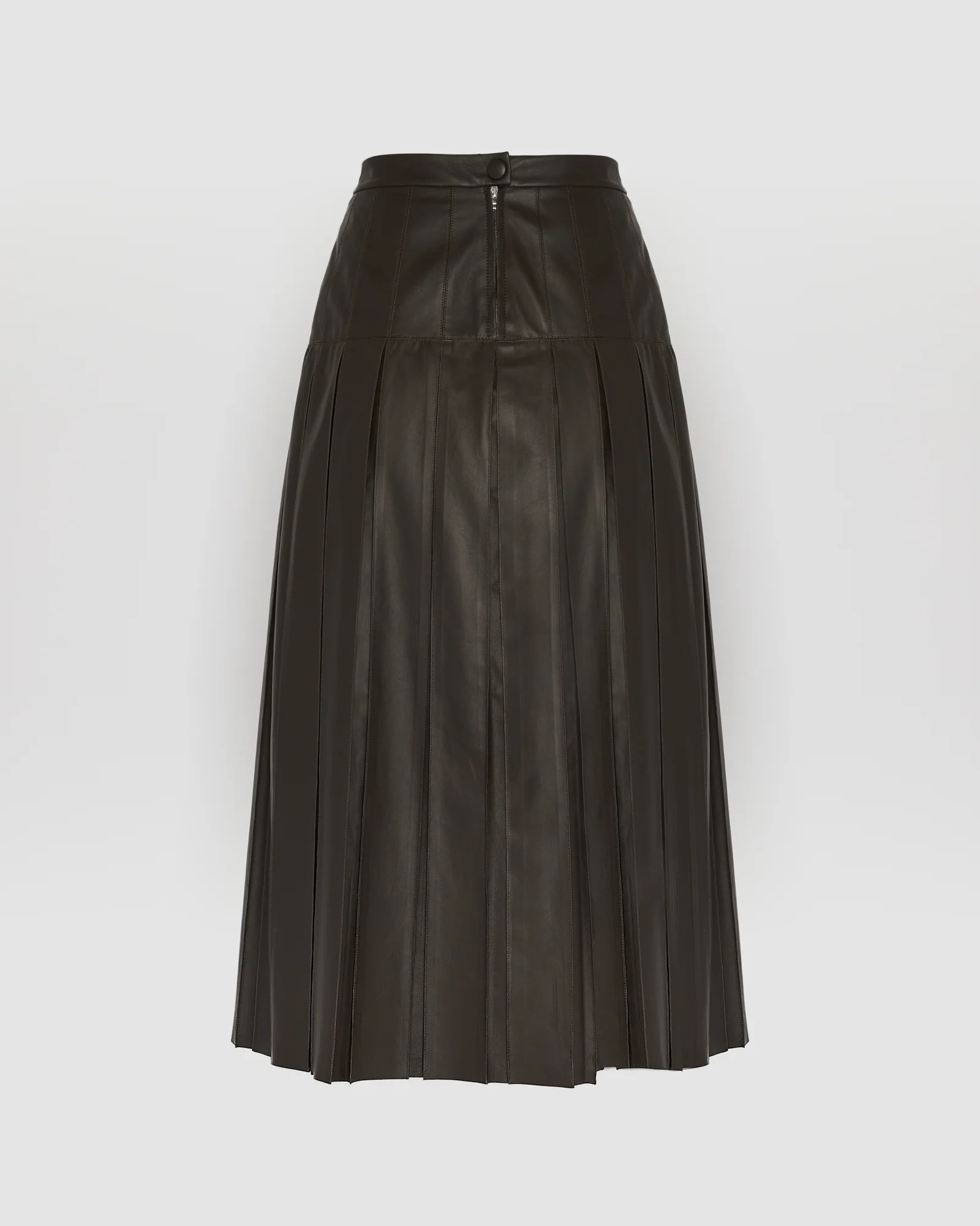 Fine lamb leather pleated skirt – Image 7