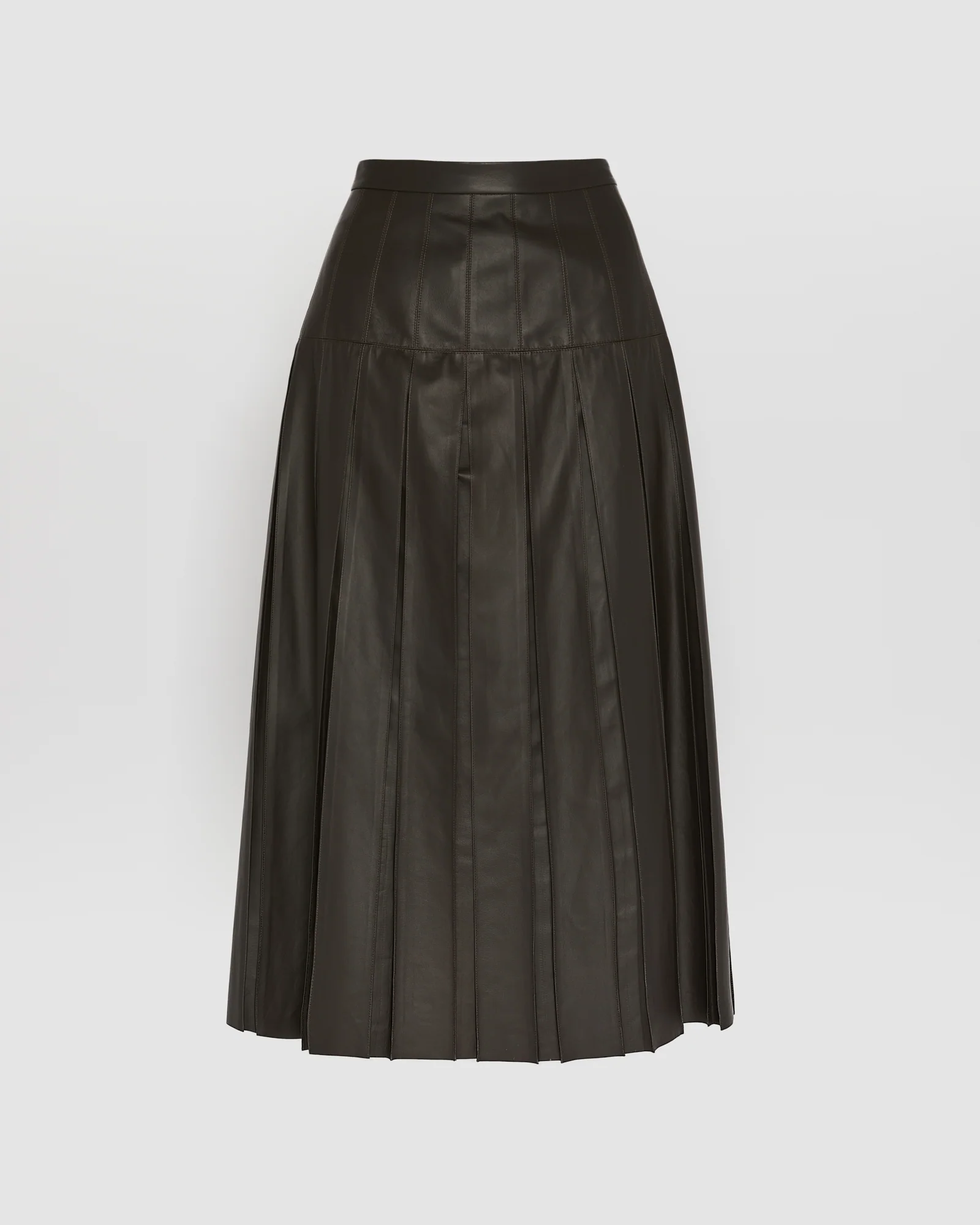 Fine lamb leather pleated skirt – Image 6