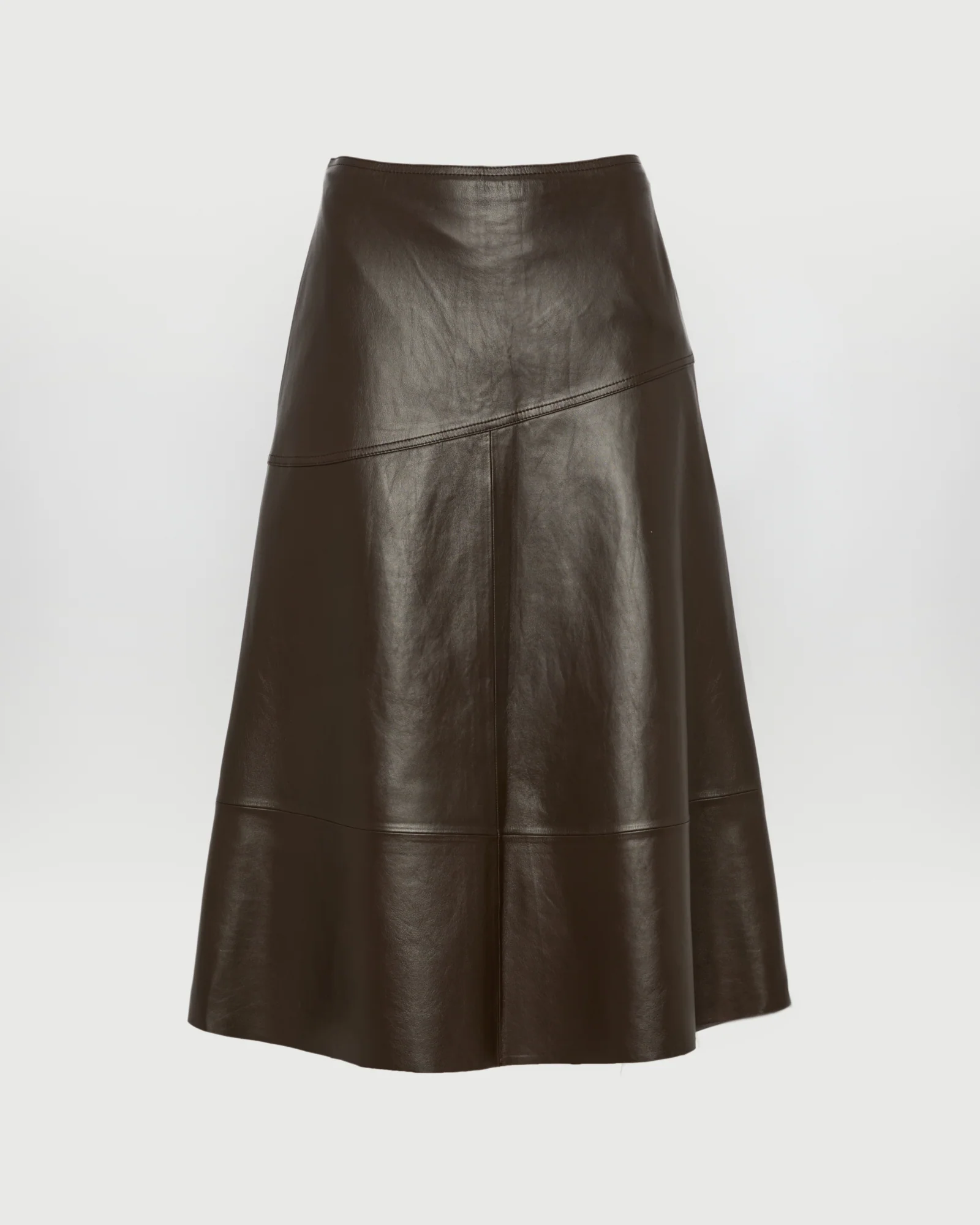 Flared lamb leather skirt – Image 5