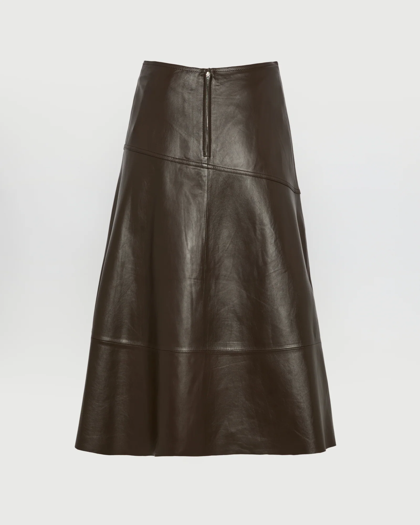 Flared lamb leather skirt – Image 6