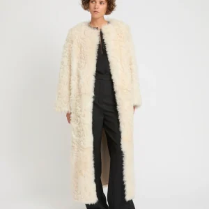 Extra long Toscana lambskin shearling coat