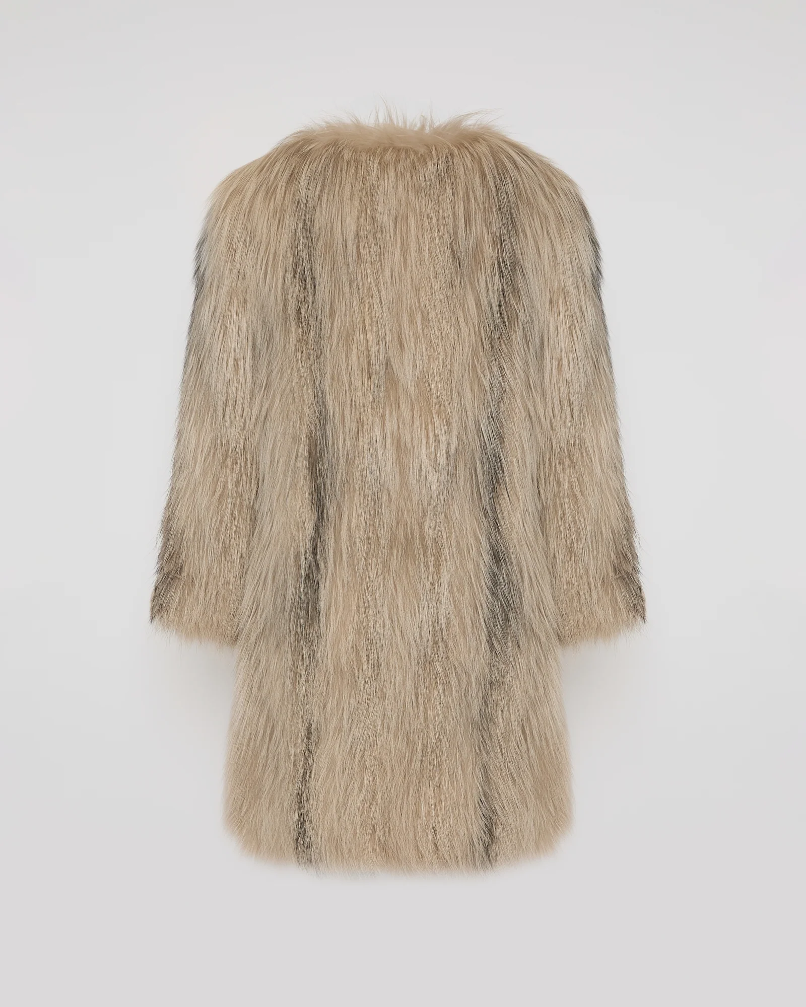 Long jacket in knitted fox fur – Image 7