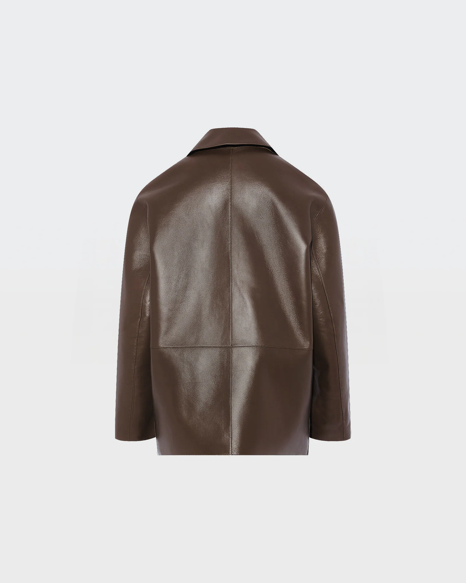 Woollen bonded leather jacket – Image 7