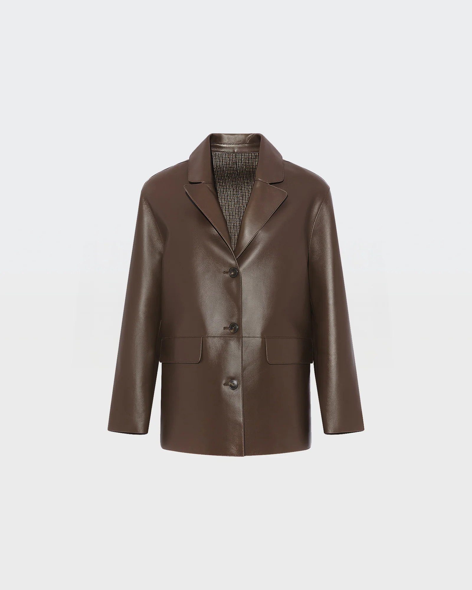 Woollen bonded leather jacket – Image 6