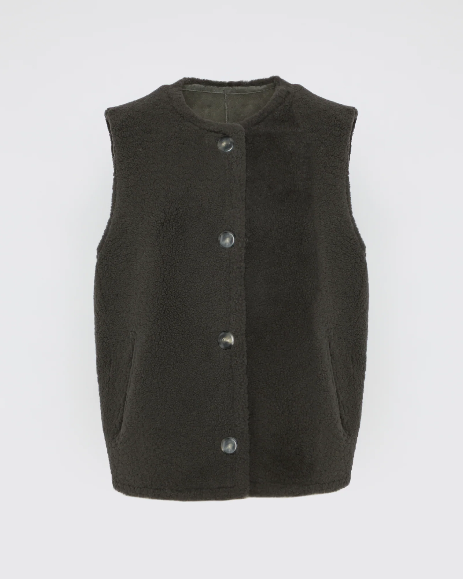 Curly merino gilet – Image 4