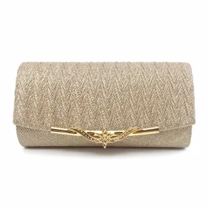 Sac à Main de Soirée à Paillettes avec Chaîne pour Femmes