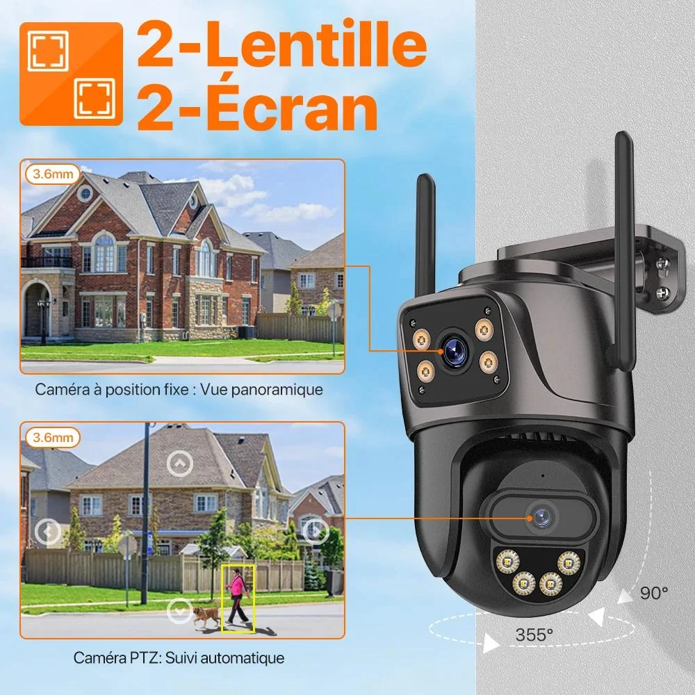 Caméra de surveillance extérieure PTZ IP WiFi HD 4K 8MP – Image 3