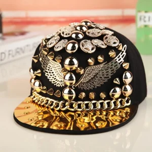 Casquette en cuir de peau de serpent pour hommes et femmes