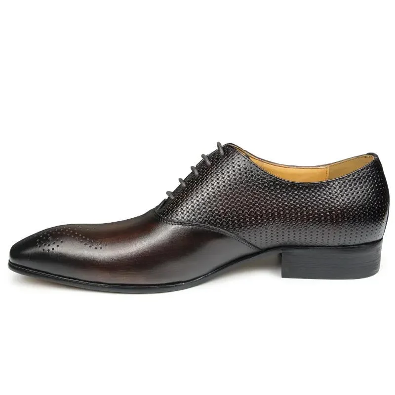Chaussures de luxe en cuir véritable pour hommes – Image 5