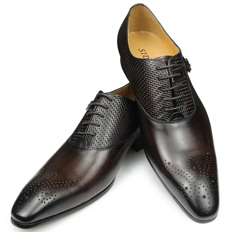Chaussures de luxe en cuir véritable pour hommes – Image 3