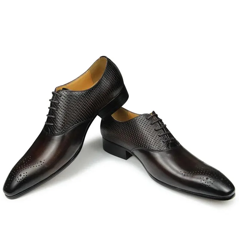Chaussures de luxe en cuir véritable pour hommes – Image 6
