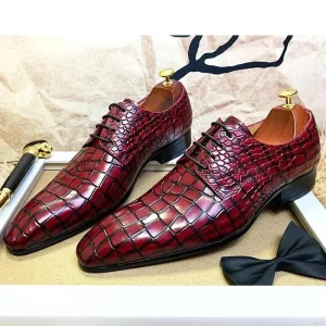 Chaussures en cuir de marque de luxe pour hommes