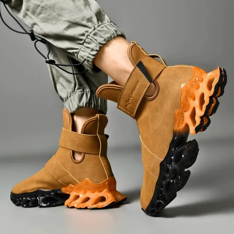 Baskets en peluche coordonnantes imperméables pour hommes – Image 5