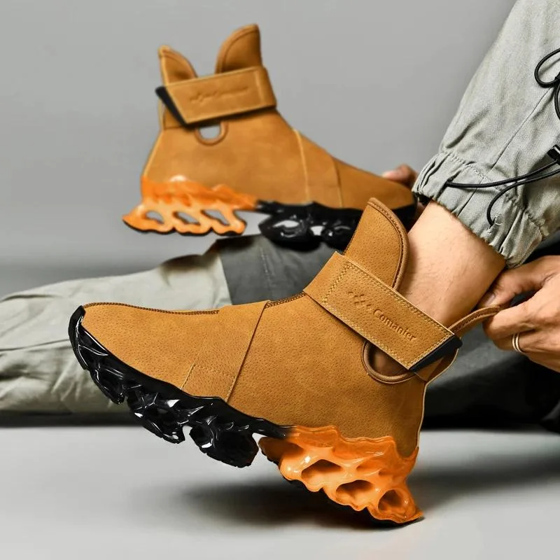 Baskets en peluche coordonnantes imperméables pour hommes – Image 4