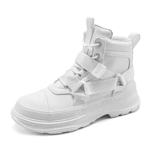 Baskets en cuir décontractées pour hommes