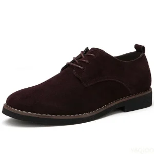Oxford-Chaussures en cuir suédé PU pour hommes